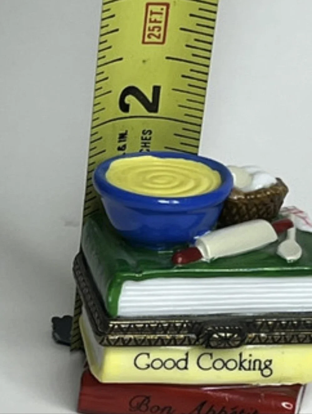 Miniature Vintage Cookbook Trinket Holder